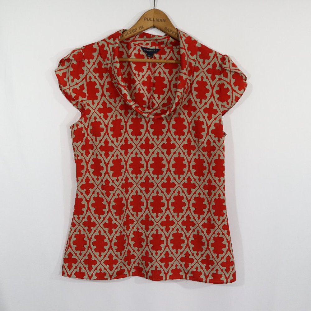 Banana Republic Cowl Neck Short Sleeve Blouse M